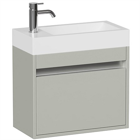 LeVivi Capri 500mm Slim Wall-Hung Vanity Triple Duck Egg