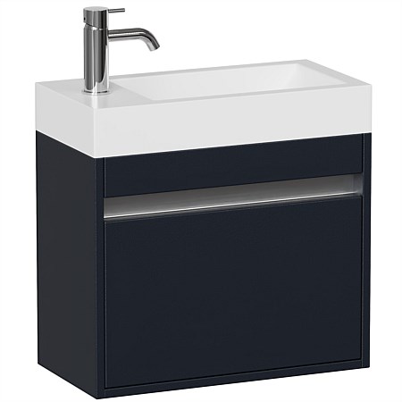 LeVivi Capri 500mm Slim Wall-Hung Vanity Indian Ink
