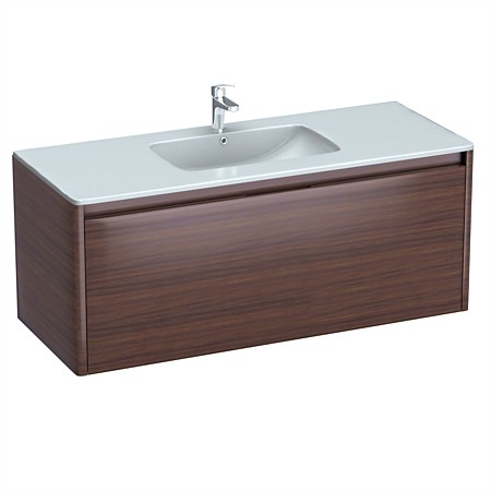 LeVivi Lucca 1200mm Wall-Hung Vanity Walnut