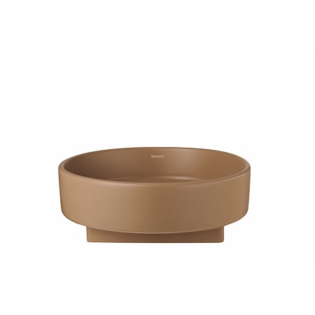 Duravit Balcoon Round Vessel Basin Clay Terra