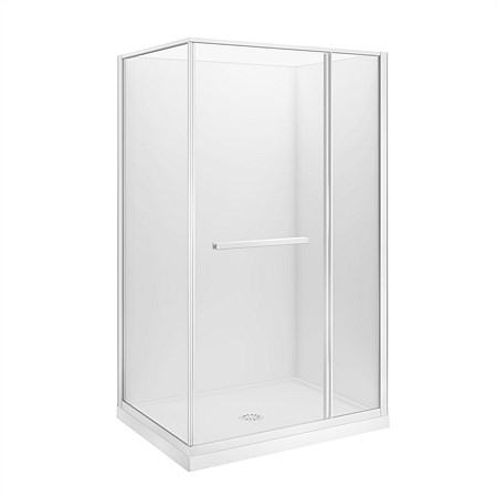 LeVivi Nest 1200x900mm Flat Wall Shower Enclosure Right-hand White