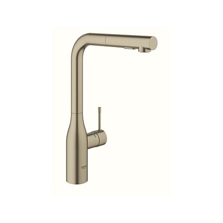 GROHE Essence Kitchen High Spout Sink Mixer with Pull-Out Dual Spray Brushed Nickel