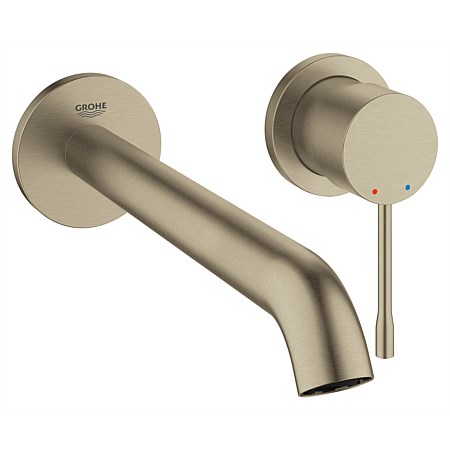 GROHE Essence Wall Mounted Basin Mixer Set 230mm Brushed Nickel