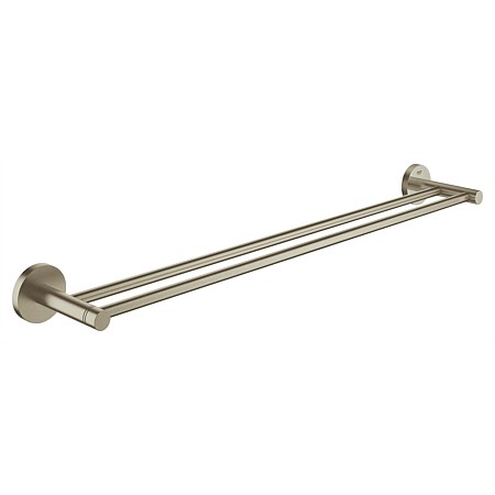 GROHE Essentials Double Towel Rail 600mm Brushed Nickel