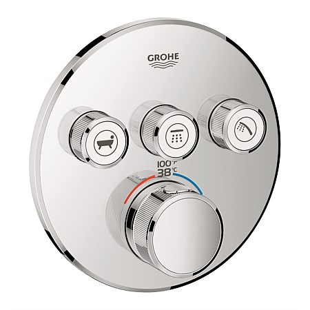 Grohe Grohtherm SmartControl Thermostat 3 Button Shower Mixer Chrome