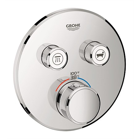 Grohe Grohtherm SmartControl Thermostat 2 Button Shower Mixer Chrome