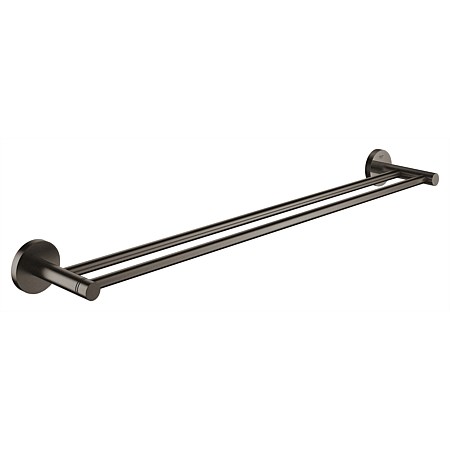 GROHE Essentials Double Towel Rail 600mm Brushed Hard Graphite