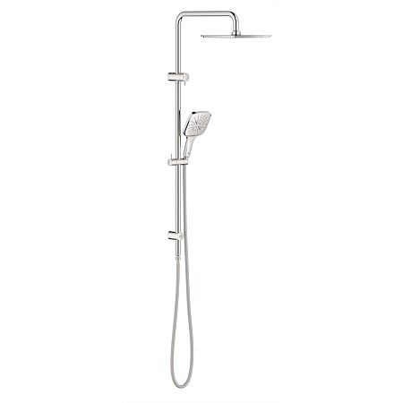 GROHE Rainshower SmartActive Twin Shower System Square with Diverter Chrome
