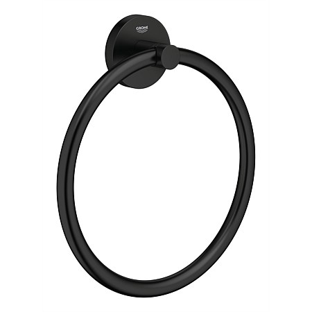 GROHE Essentials Towel Ring Matte Black